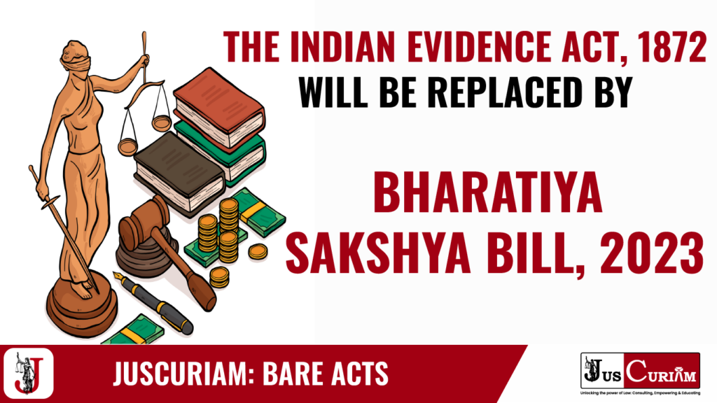 BHARATIYA SAKSHYA BILL, 2023