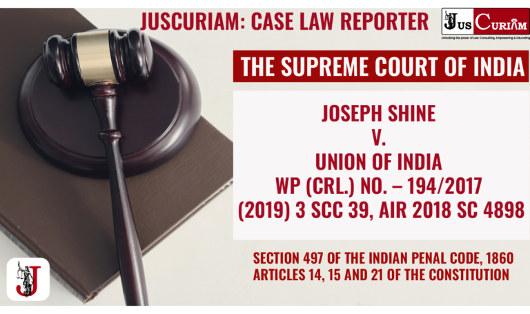 Joseph Shine V. Union of India