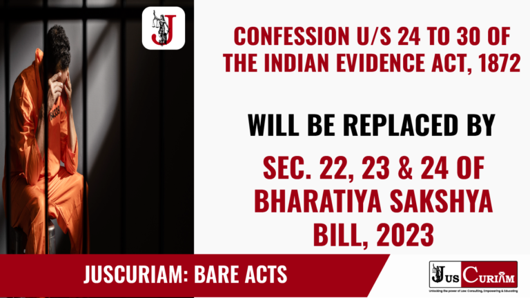 Where is confession placed under the Bharatiya Sakshya Bill 2023