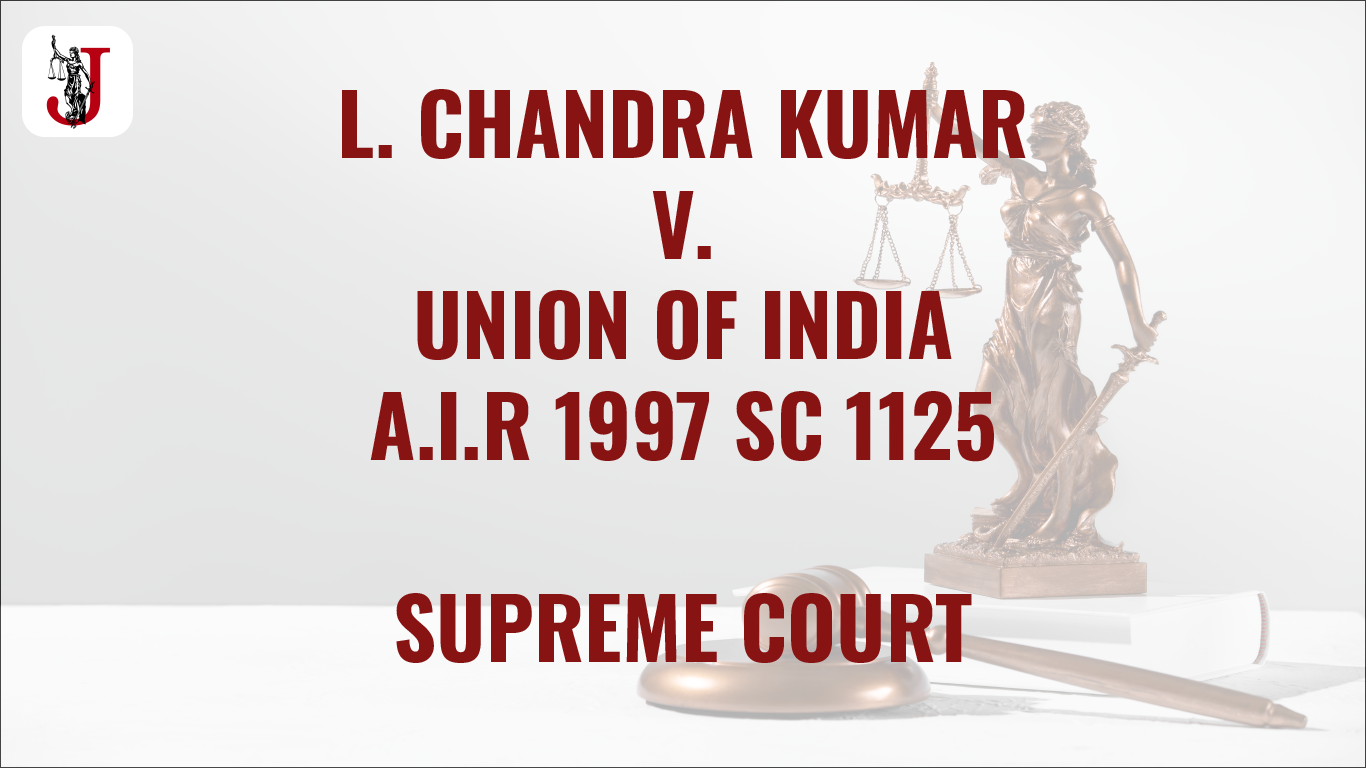 L. CHANDRA V. UNION OF INDIA