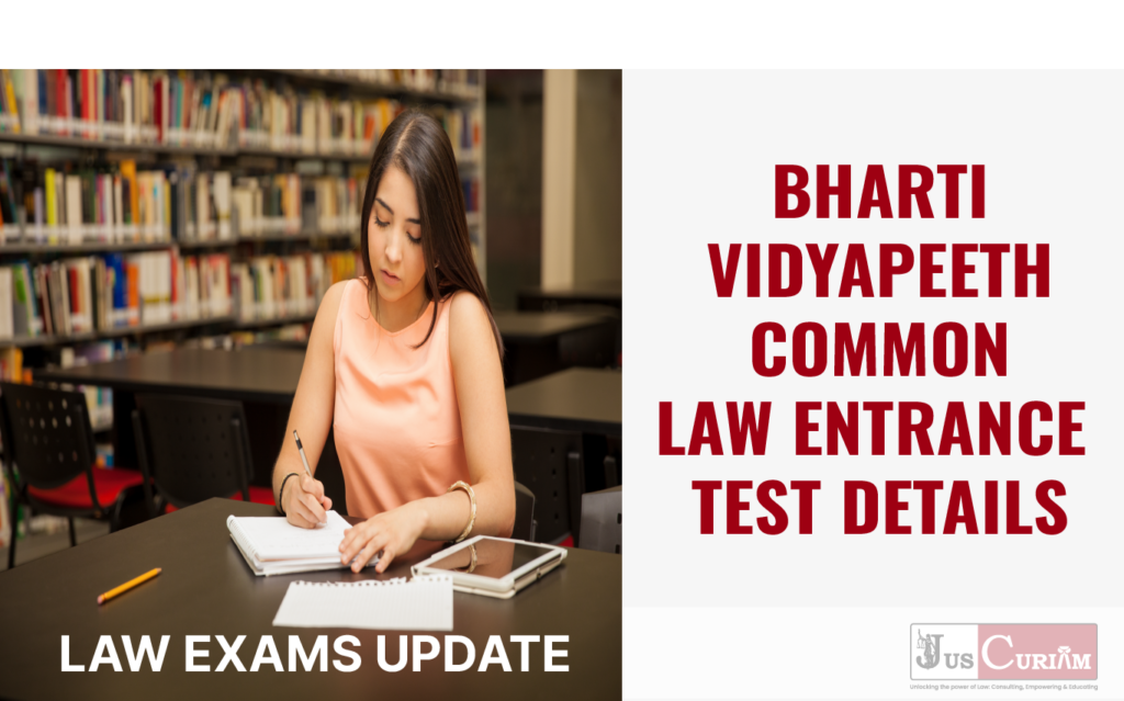 Bvp Set (BVP CET FOR LAW) BHARATI VIDYAPEETH COMMON ENTRANCE TEST: - Juscuriam