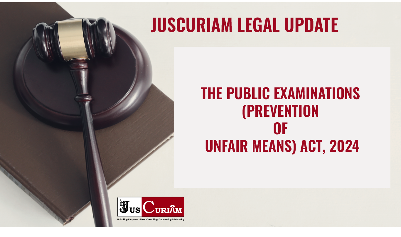 THE PUBLIC EXAMINATION (PREVENTION OF UNFAIR MEANS) ACT, 2024