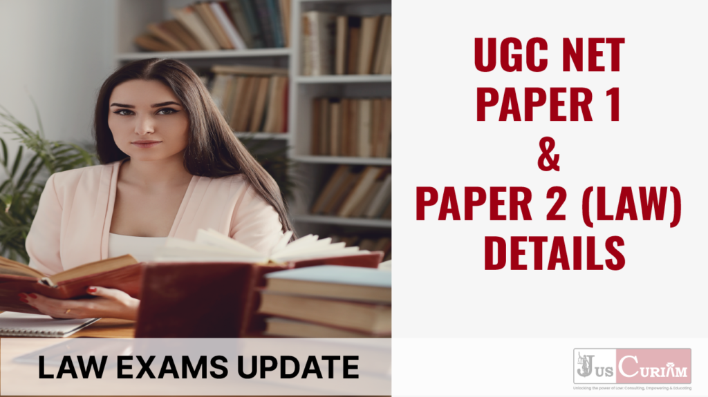 UGC NET PAPER 1 & PAPER 2 LAW